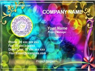fancy business card example