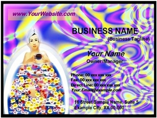 spa business card example