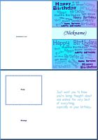 Birthday Card For Him:Add Nickname Example