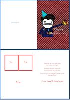 Birthday Card For Him:Cheers Example