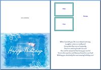 Birthday Cards For Him:Summer Blue Birthday Example