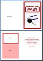 Education Card:Congrats on Your Driver's License Example