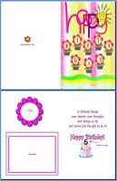 Kids Card:Flowery Birthday Example