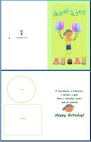 Kids Card:Sporty Kid Example